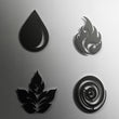 Four Elements Metal Wall Art