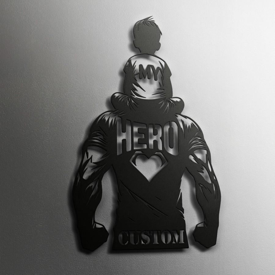 Personalized My Hero Metal Decor