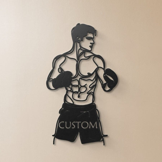 Customizable Boxer Metal Wall Art