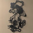 Mystic Kitsune Geisha Metal Wall Art