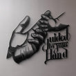 Father's Hand Metal Wall Art