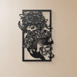 Elegant Geisha Silhouette Metal Wall Art