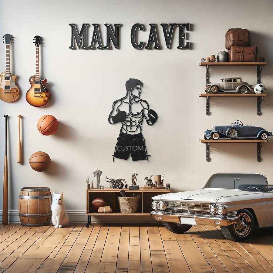 Customizable Boxer Metal Wall Art