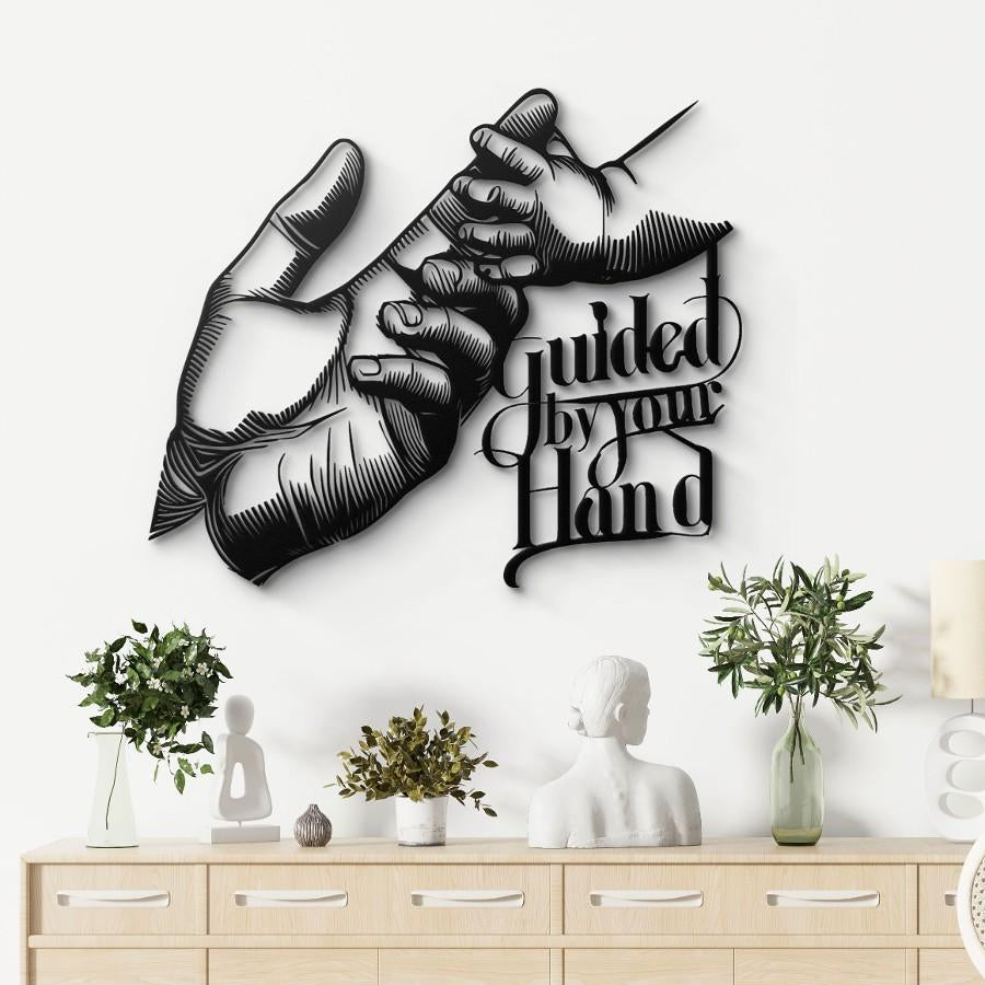 Father's Hand Metal Wall Art