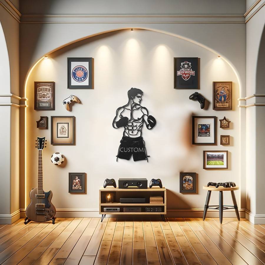 Customizable Boxer Metal Wall Art