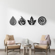 Four Elements Metal Wall Art