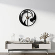 Abstract Flow Metal Wall Clock