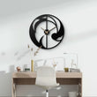 Abstract Flow Metal Wall Clock