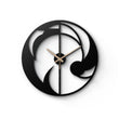 Abstract Flow Metal Wall Clock