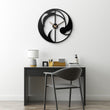 Abstract Flow Metal Wall Clock