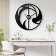 Abstract Flow Metal Wall Clock