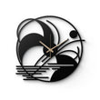 Abstract Geometric Metal Wall Clock