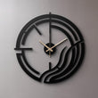 Abstract Line Design Metal Wall Clock