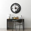 Abstract Line Design Metal Wall Clock