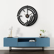 Abstract Line Design Metal Wall Clock