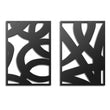 Abstract Style Mid Century Modern Metal Wall Art Decor