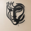 Abstract Face Metal Wall Art