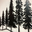 Minimalist Pine Trees Metal Wall Art