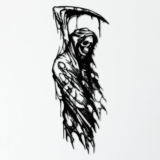 Gothic Reaper Metal Wall Art