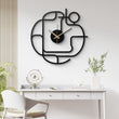 Aesthetic Geometric Metal Wall Clock