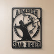 Aim High Soar Higher Archery Metal Wall Art