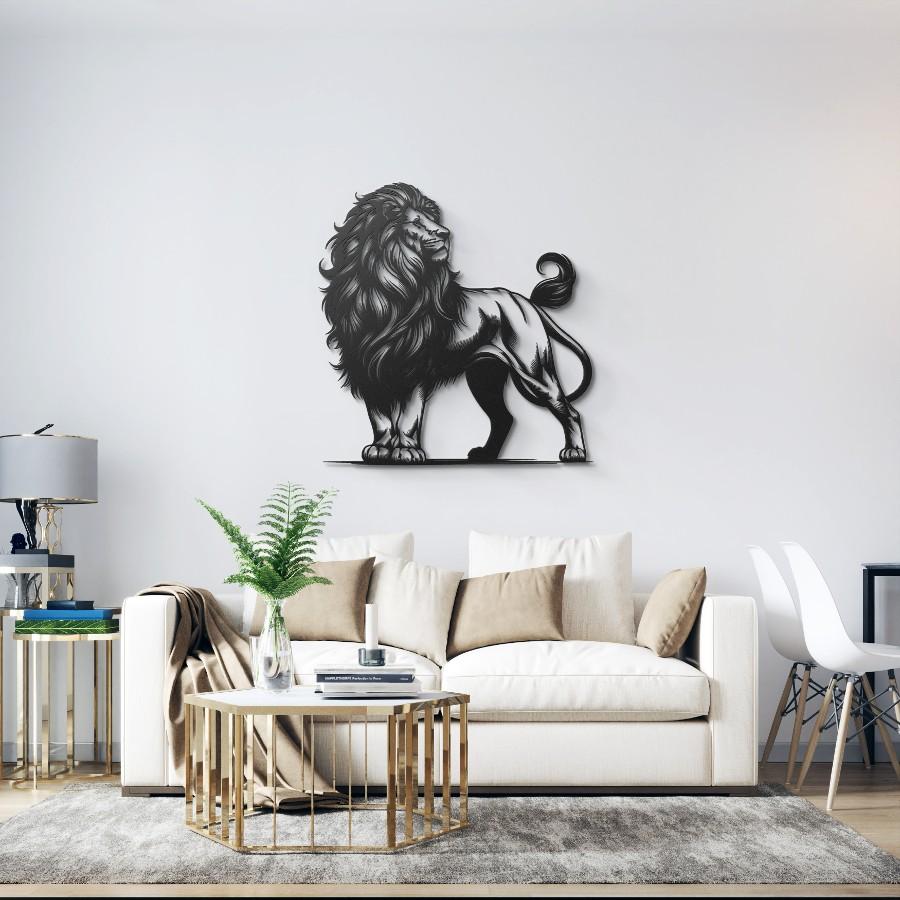 Animal Lion Metal Wall Art Decor