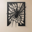 Gothic Style Spider Web Metal Wall Art