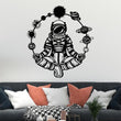Astronaut & Solar System Metal Wall Art