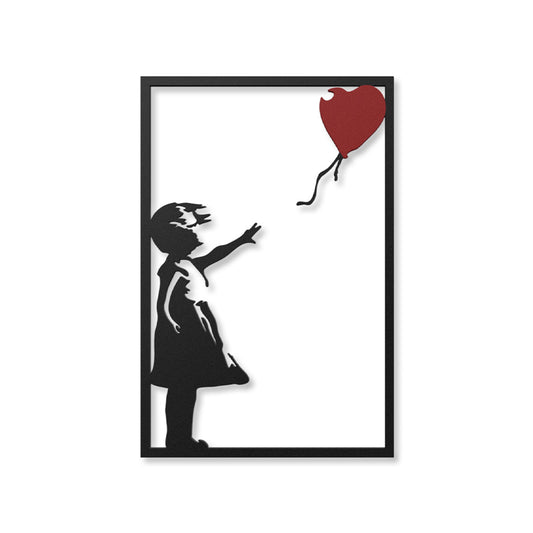 Banksy Balloon Girl Metal Wall Art