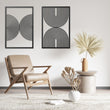 Bohemian Mid Century Modern Metal Wall Art Set