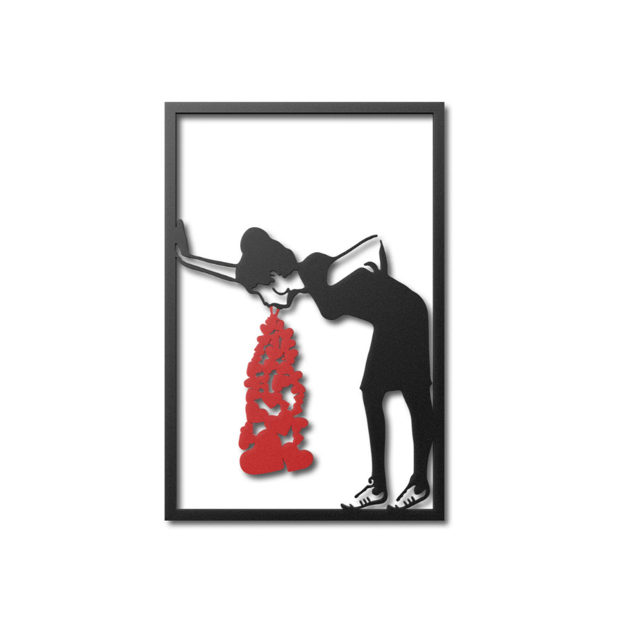 Banksy Lovesick Metal Wall Art