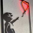 Banksy Metal and Neon Wall Art