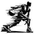 Basketball Player Metal Wall Art