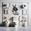 "Hello Sweet Cheeks" Bathroom Metal Wall Art