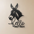 "Hello Sweet Cheeks" Bathroom Metal Wall Art