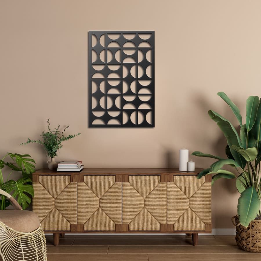 Bauhaus Mid Century Modern Metal Wall Art