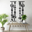 Black and White Mid Century Modern Metal Wall Art