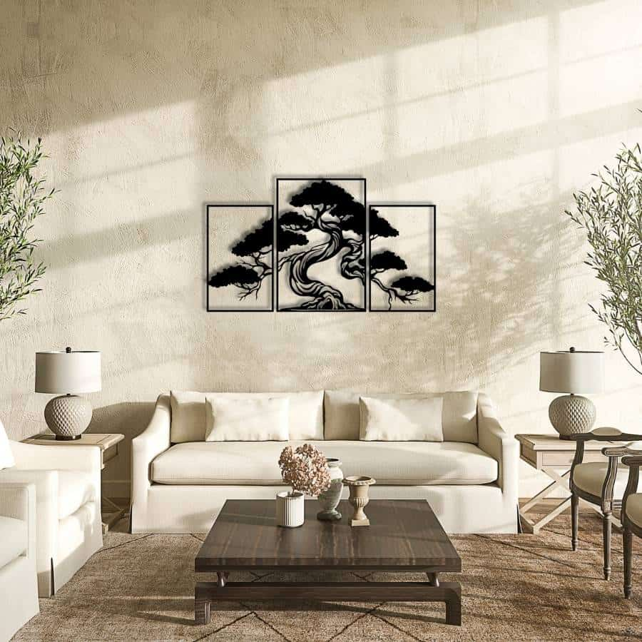 Bonsai Tree Metal Wall Art