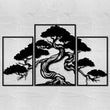 Bonsai Tree Metal Wall Art