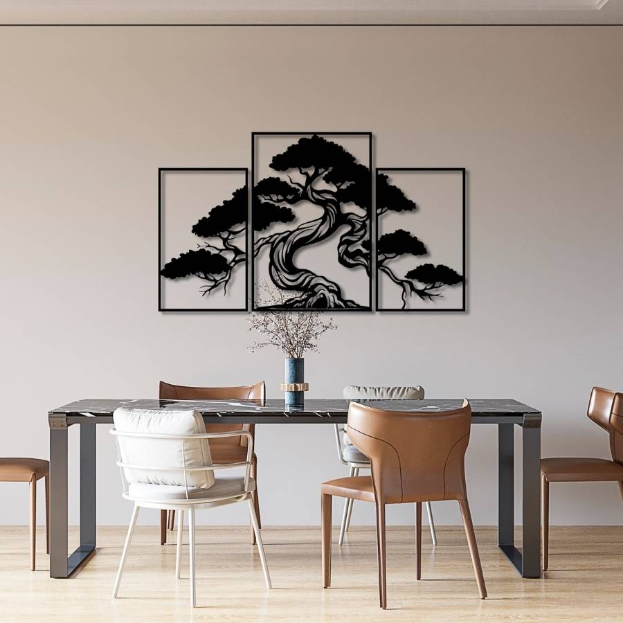 Bonsai Tree Metal Wall Art