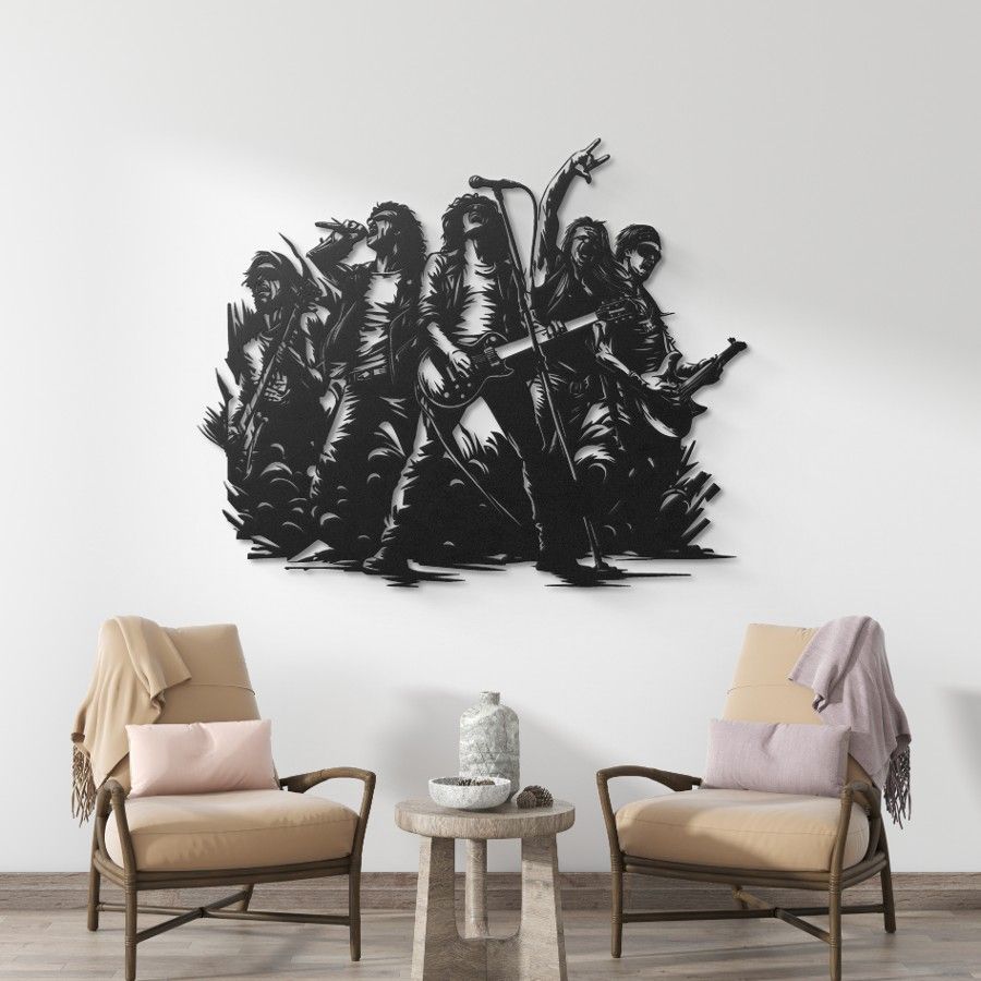 Rock n Roll Concert Metal Wall Art