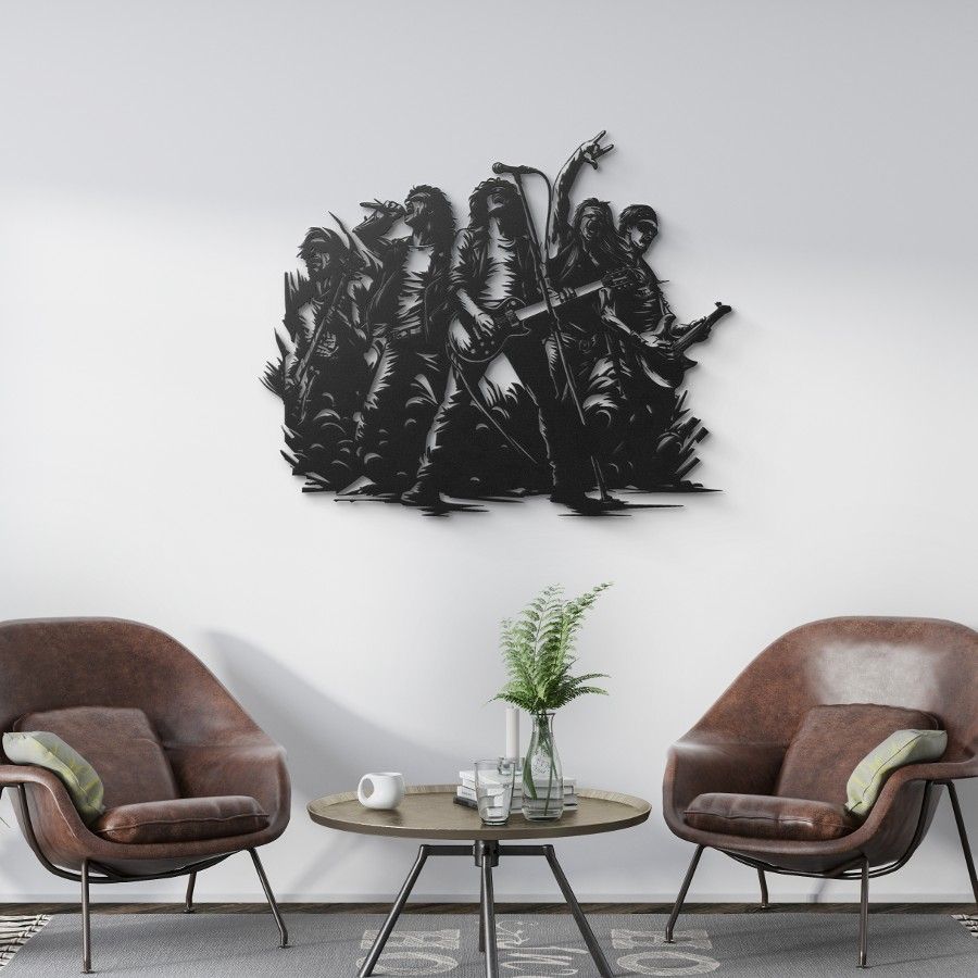 Rock n Roll Concert Metal Wall Art