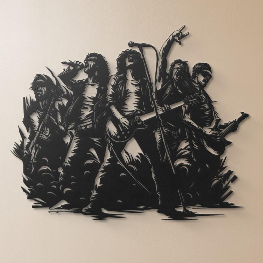 Rock n Roll Concert Metal Wall Art