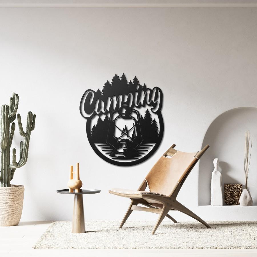 Camping Metal Wall Art