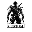 Custom Armed Soldier Metal Wall Art