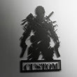 Custom Armed Soldier Metal Wall Art