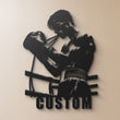 Custom Boxer Training Metal Wall Art