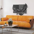 Eagle USA Flag Customizable Metal Wall Art