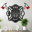 Custom Fire Departmant Metal Wall Sign