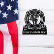 Custom Firefighters Metal Wall Sign